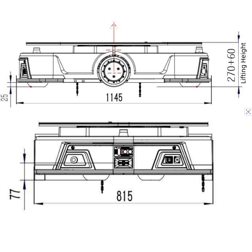 Transporter Mobile Heavy Load Agv Robot Automated Guided Vehicle for Warehouse and Logistics Industry
