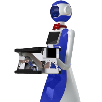 Restaurant and Hotel Food Delivery Humanoid Service-Lele Delivery Robot