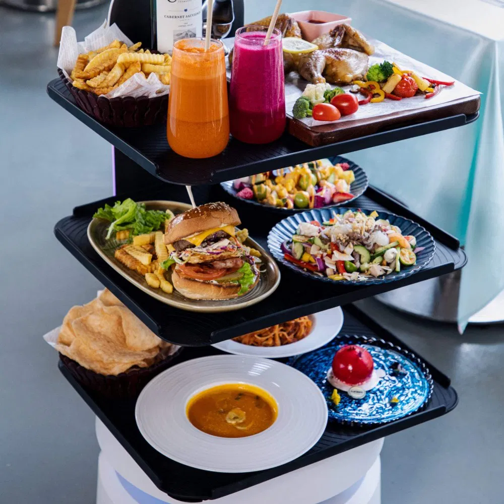 New Arrival Hotel Restaurant Food Delivery Robot Intelligent Robot Self-Service Robot