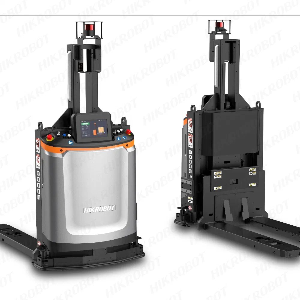 1000kg EU Standard Pallet Transport Stacking Material Handling Warehouse Agv AMR Forklift Mobile Robot