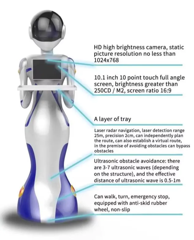 Intelligent Laser Navigation Delivery Service-Huanhuan Delivery Robot