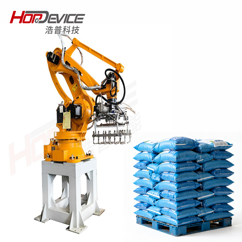 Automatic Equipment Bag Stacking Robot Palletizing and Depalletizing System for Material Handling