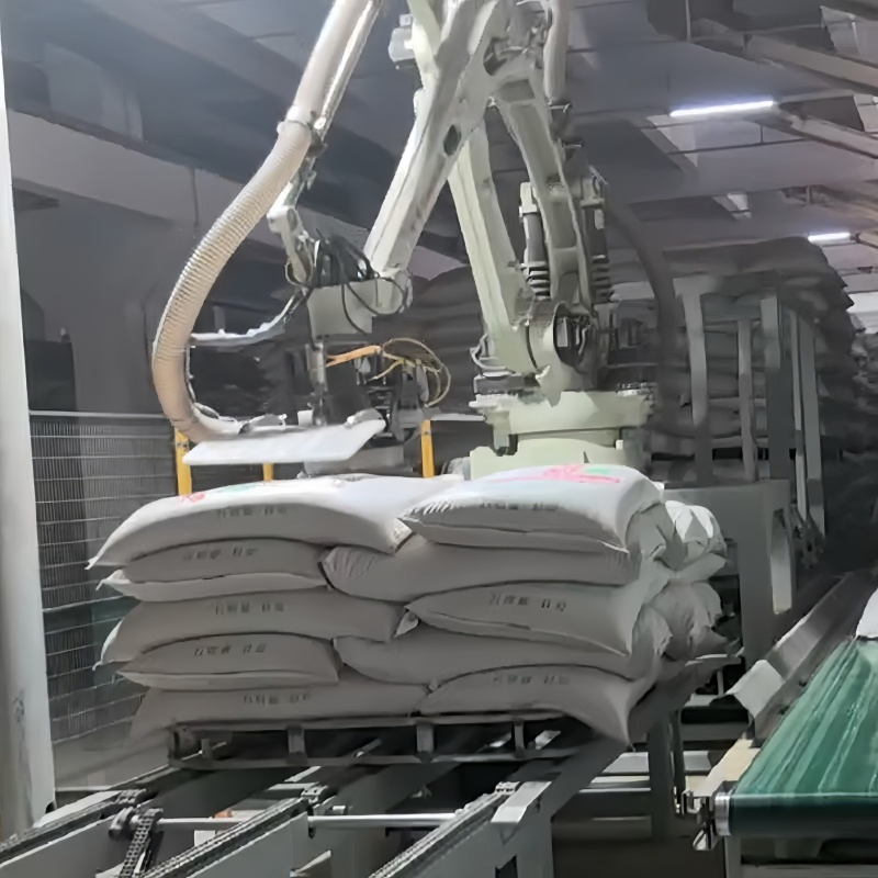 High Payload Servo Controlled Programmable 4axis Automatic Industrial Pallet Depalletizing Robot with Vision Guided Low Maintenance/User Friendly.
