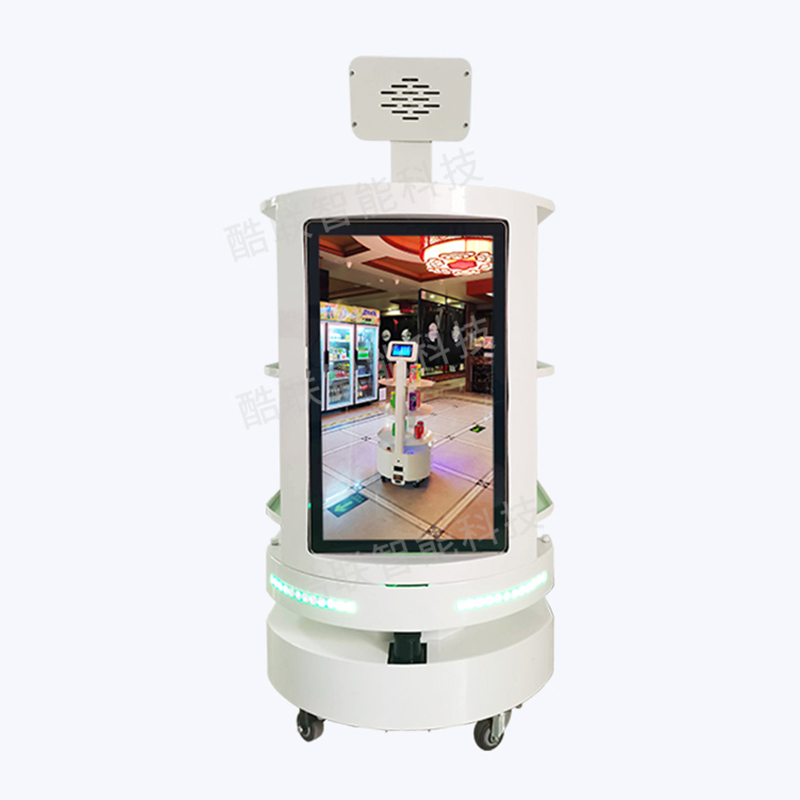 Commercial Service Robot Multi-Point Delivery Smart Advertising Screen Restaurant