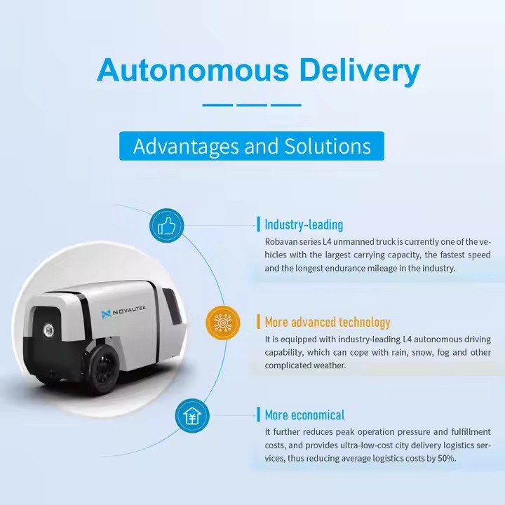 Urban Delivery Smart Logistic Service 3D Radar Self-Navigation Robot