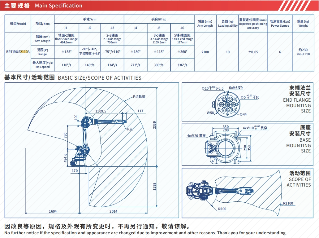 Low-Maintenance Design for Dusty Environments - Borunte 10kg 2100mm Reach Palletizing Robot