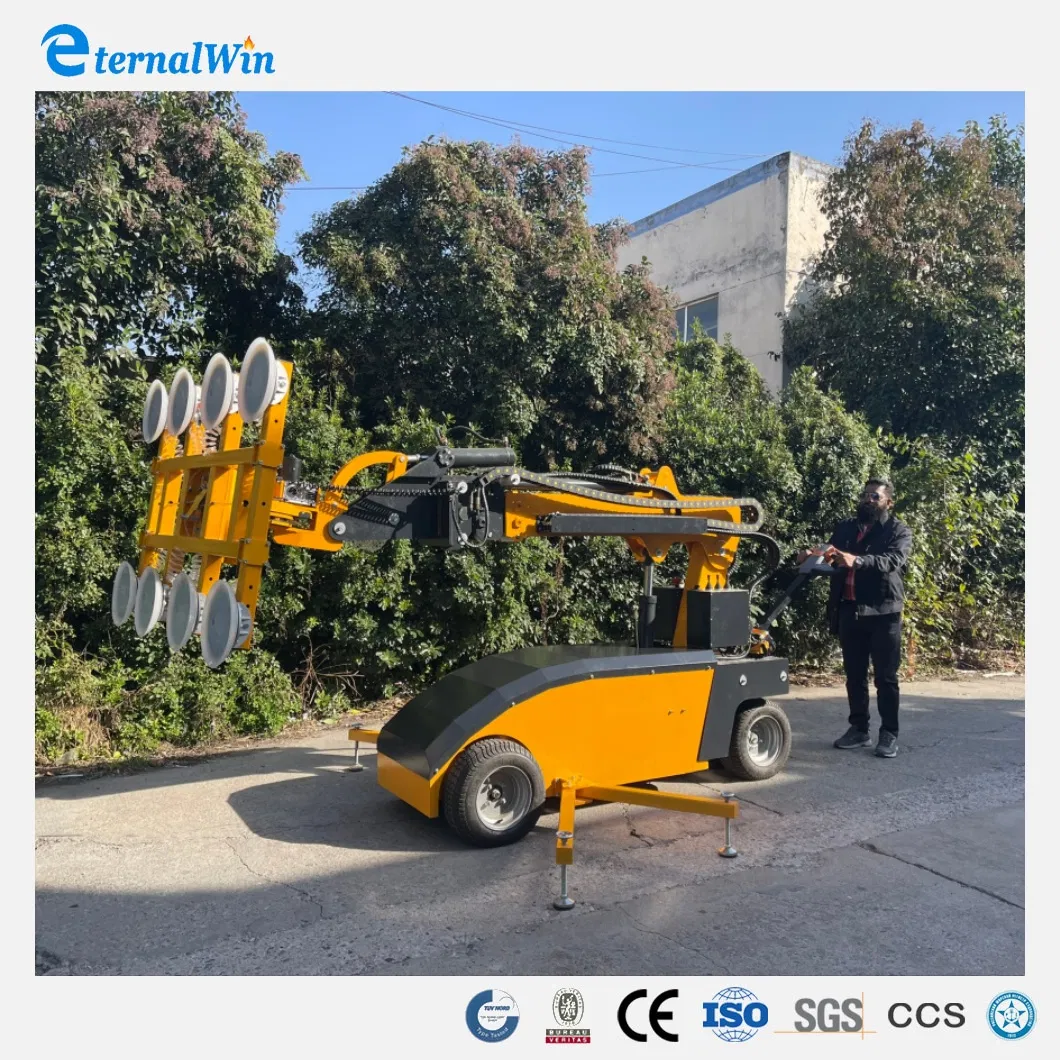 Large Load Capacity 1000kg Glass Sucker Vacuum Lifter Robot for Heavy Glass Transportation