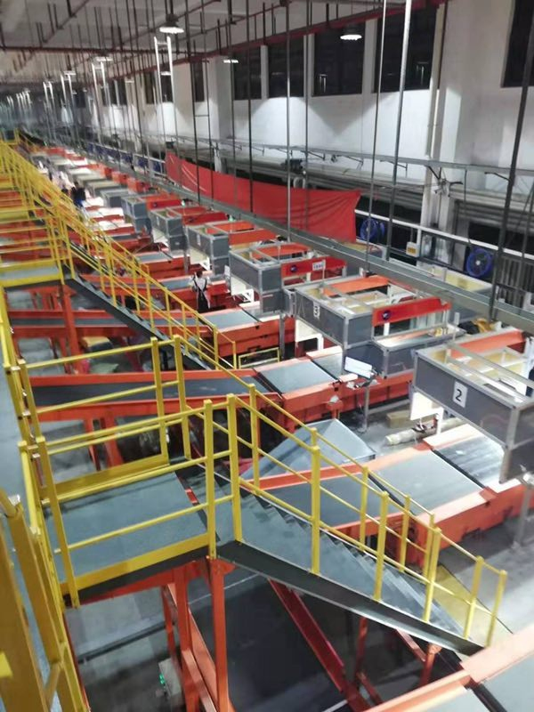 Fully Automatic Sorter Conveyor Swivel Wheel Sorter Dws Sorting System