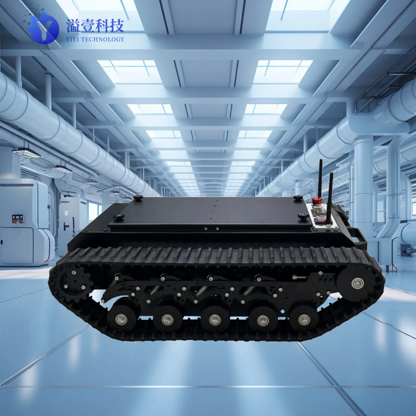 Post Disaster Reconstruction Tracked Robot Chassis with Heavy Load Capacity for Debris Removal