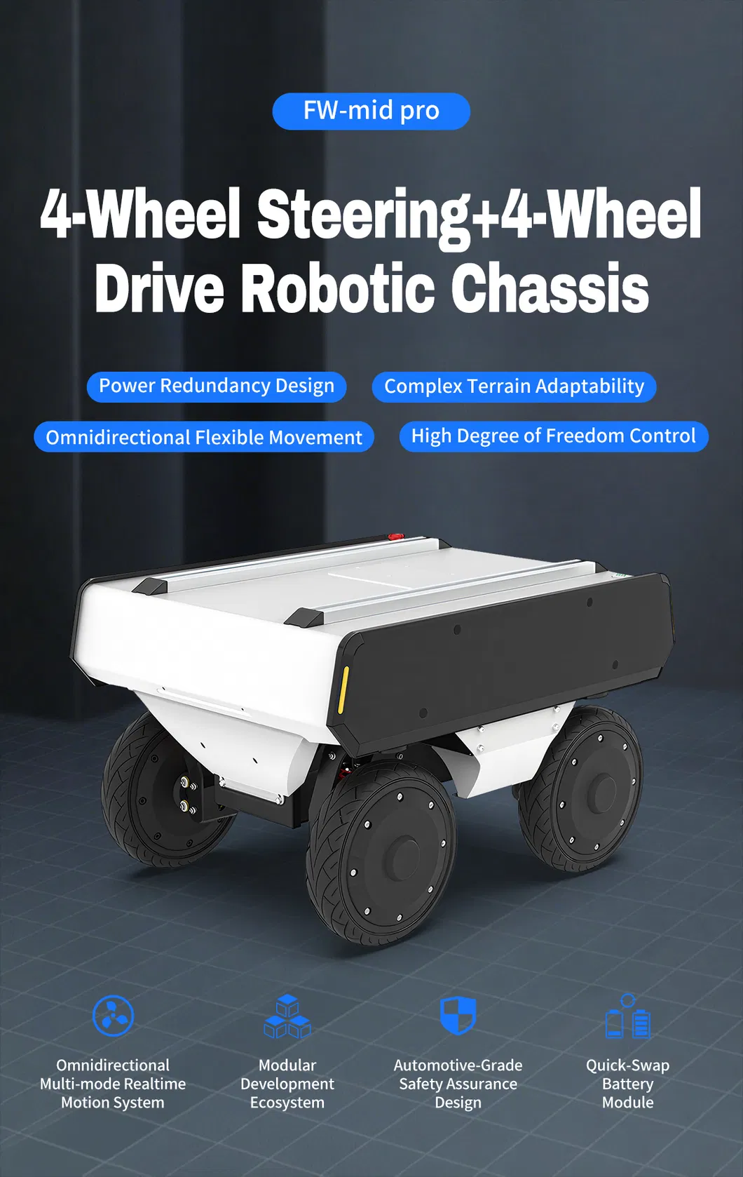 Intelligent Mobile Robot Platform Front View