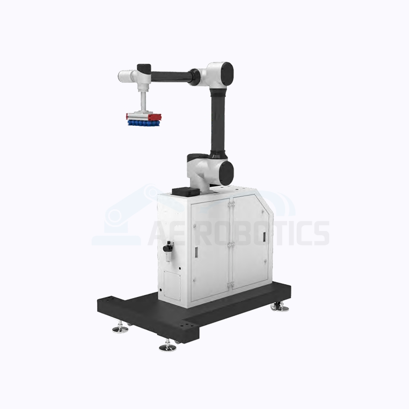 Mobile Collaborative Palletizing Robot with Cobot Robot for Picking Box 20kgs. 25kgs.