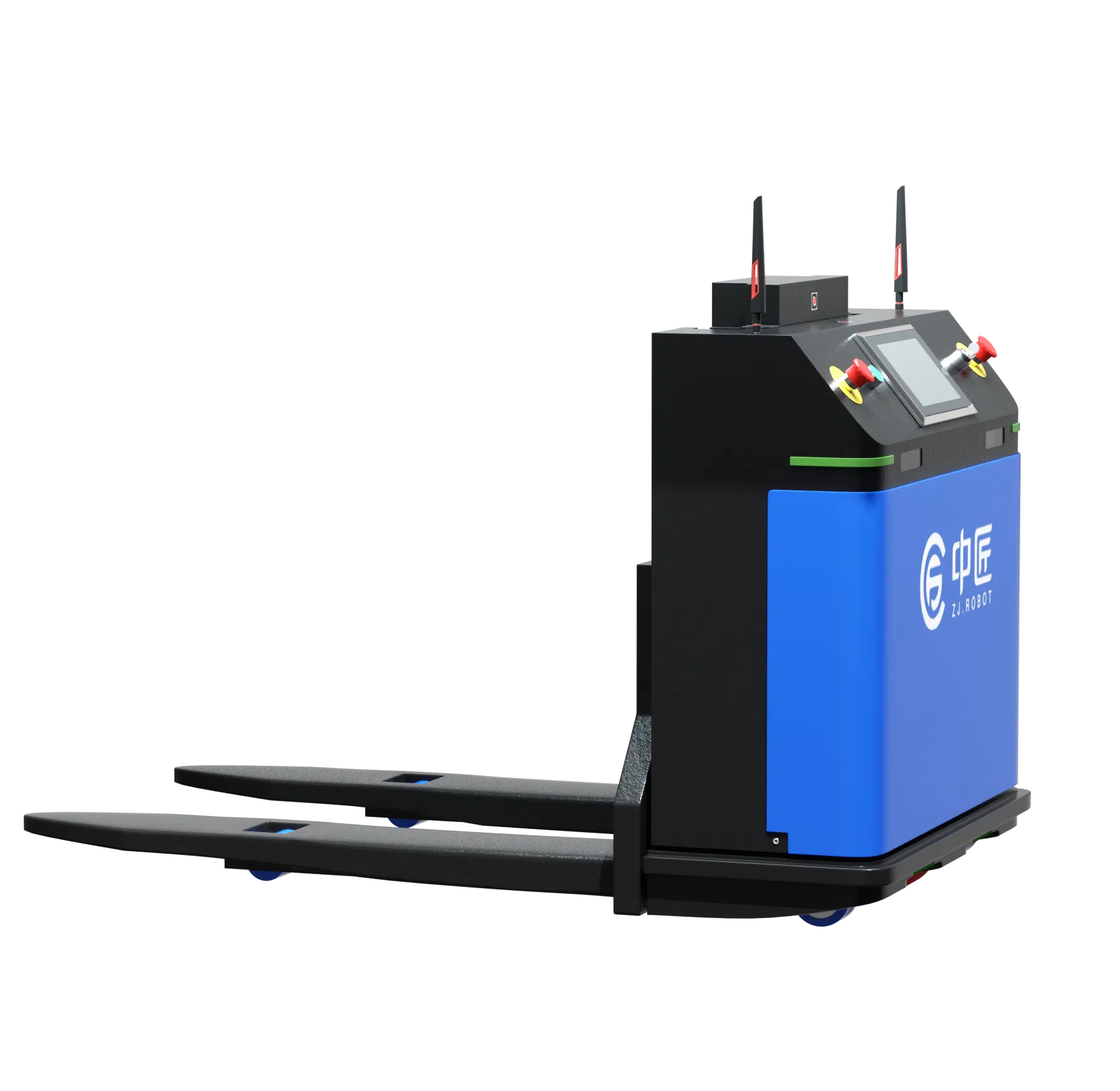 Secure and Efficient Blue Logistics Agv Robot for Heavy Loads