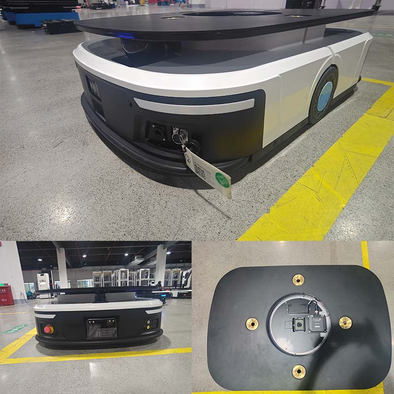 Heavy Load Capacity Magnetic Sensor Agv Warehouse Autonomous Mobile Robot for Warehouse Material Transportation
