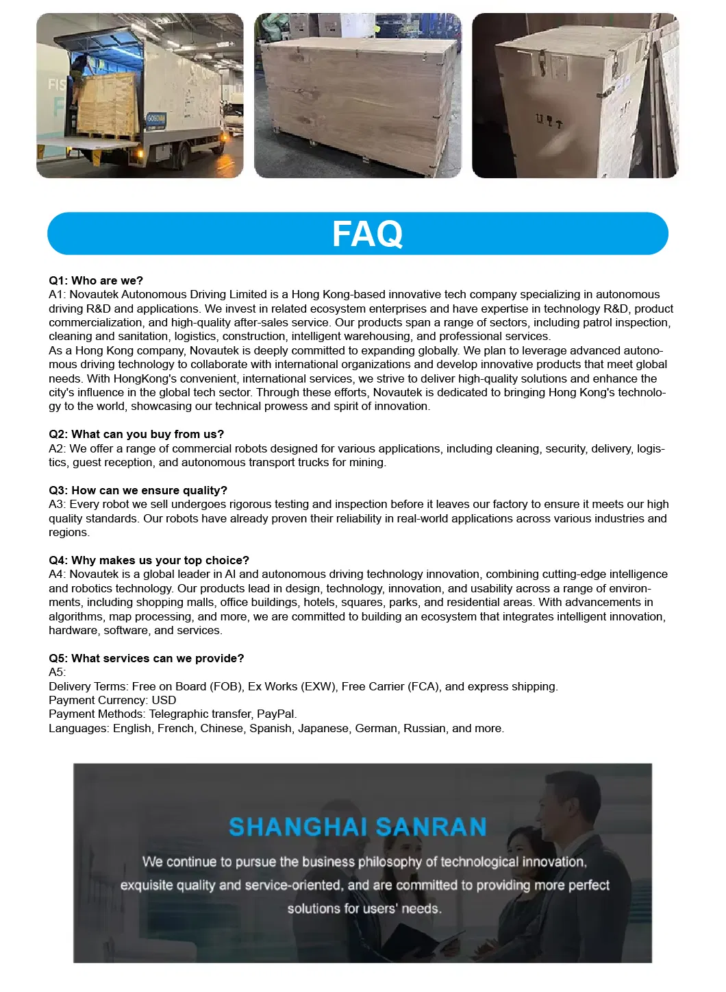 Logistics Distribution Robot