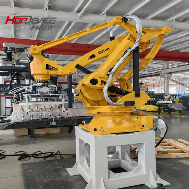 Factory Affordable Estun Robotic Palletizer Depalletizing Robot with Case Erector and Pallet Dispenser System