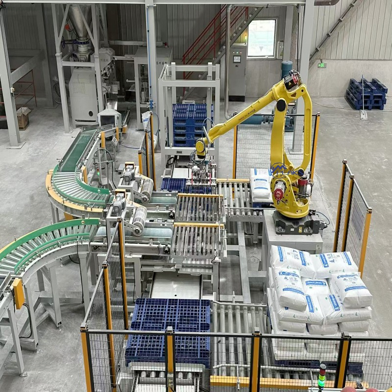 Advanced Robotic Palletizing System for Automated Carton Packing