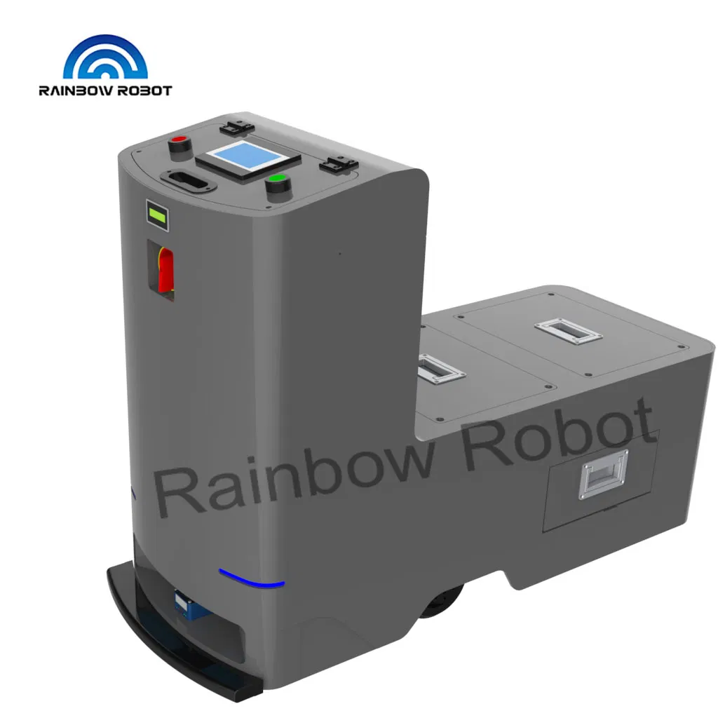 Roller Conveyor Autonomous Mobile Warehouse Robot AMR Agv