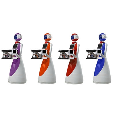 Restaurant and Hotel Food Delivery Humanoid Service-Lele Delivery Robot