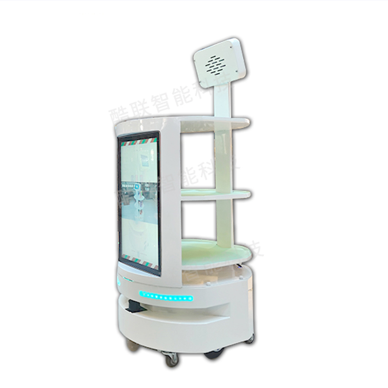 Commercial Service Robot Multi-Point Delivery Smart Advertising Screen Restaurant