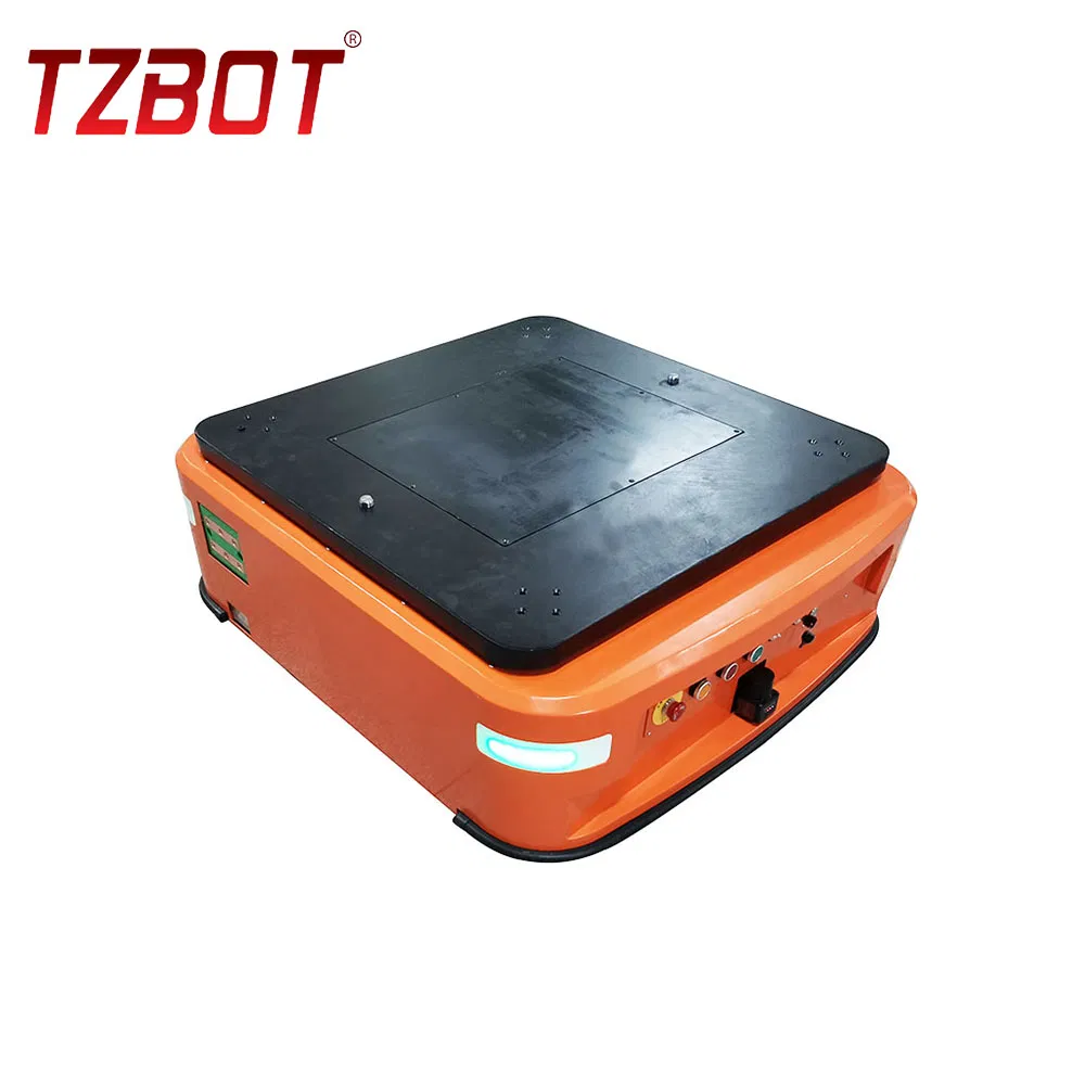 Tzbot 1000kg Heavy Load Capacity Magnetic Sensor Agv Warehouse Jack-up Robots Autonomous Mobile Robot for Warehouse Material Transportation