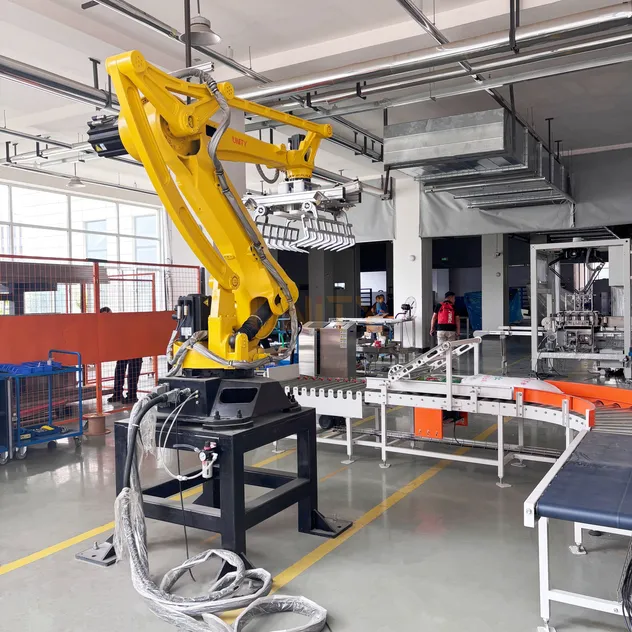 Robot palletizing