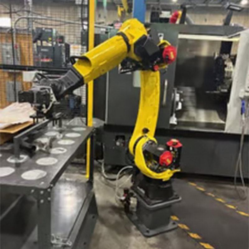 Fanuc M-20ID/35 Heavy Duty Industrial Handling Robot with Gripper for Stamping and Injection Machine Load