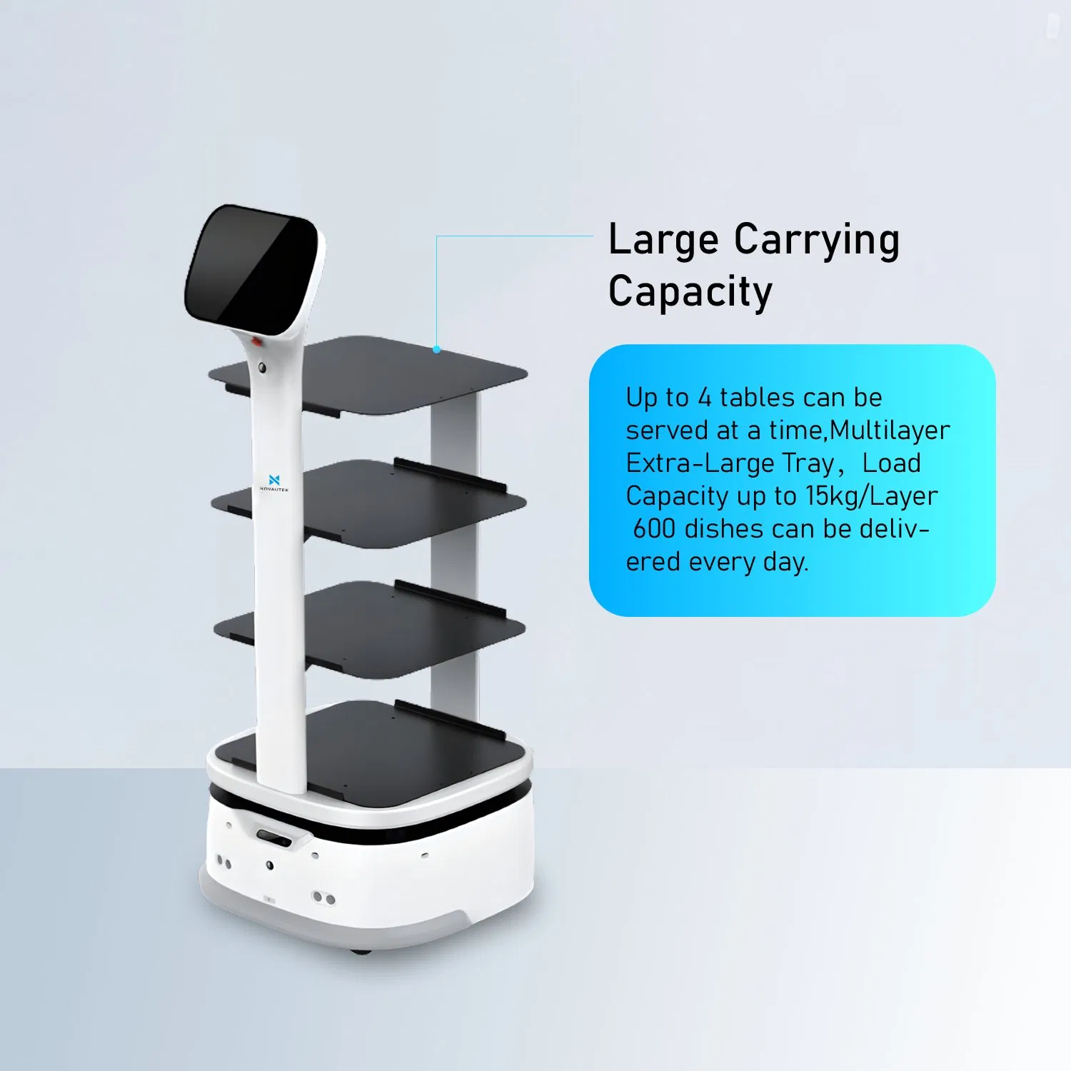 Intelligent Delivery Robot Multi-Location Delivery Hotel &amp; Restaurant Efficient Service Solution