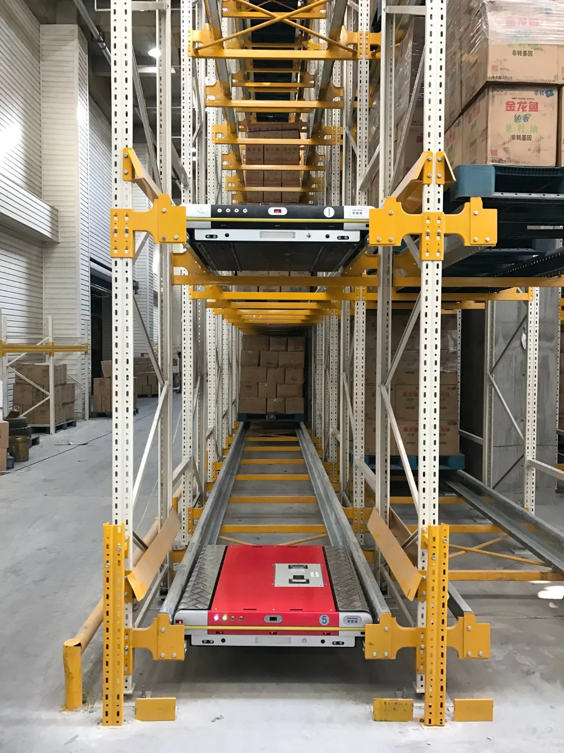 Automatic Warehouse Storage Robotic Shelves Shuttle Pallet Rack Radio Shuttle Racking System