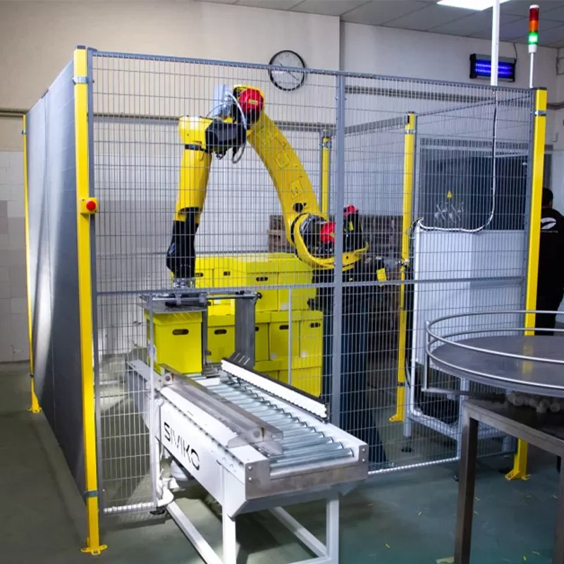 Fanuc M-20ID/35 Heavy Duty Industrial Handling Robot with Gripper for Stamping and Injection Machine Load