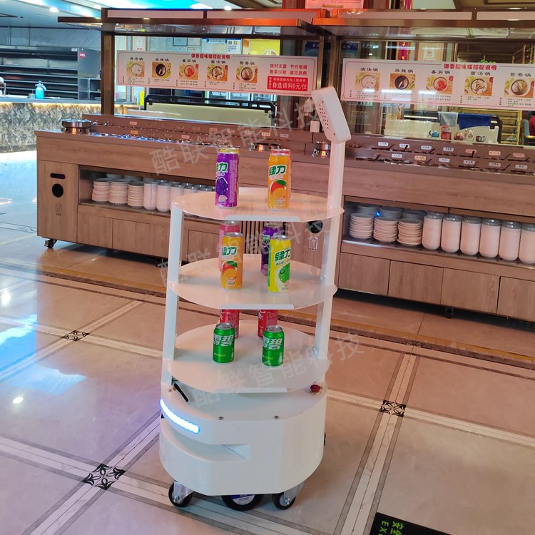 Commercial Delivery Robot, Autonomous Food Serving &amp; Smart Carrying Robot with Navigation