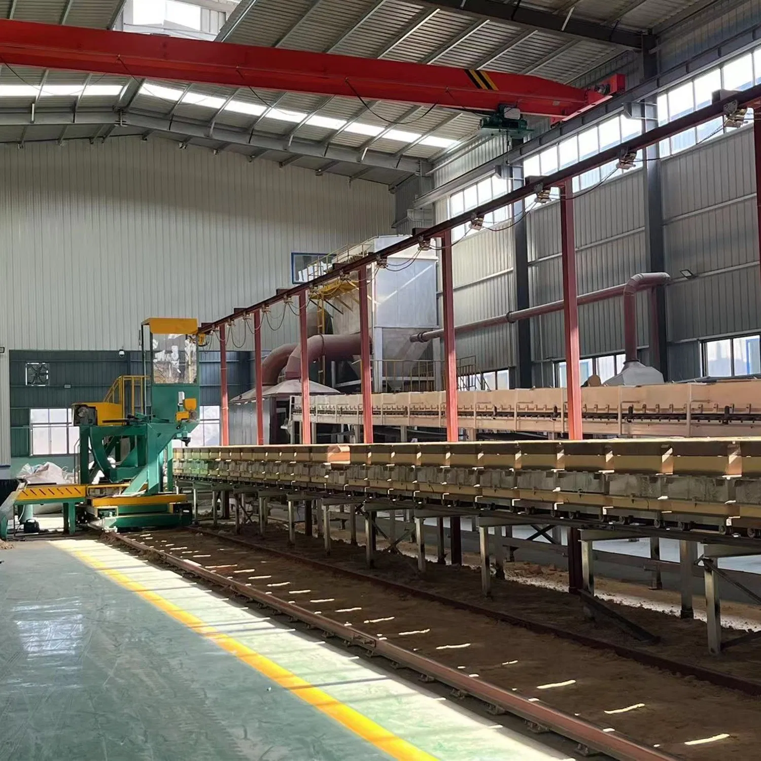 Fully Automatic Horizontal Production Line with Robotic Arms and Conveyor System for Manufacturing Industries