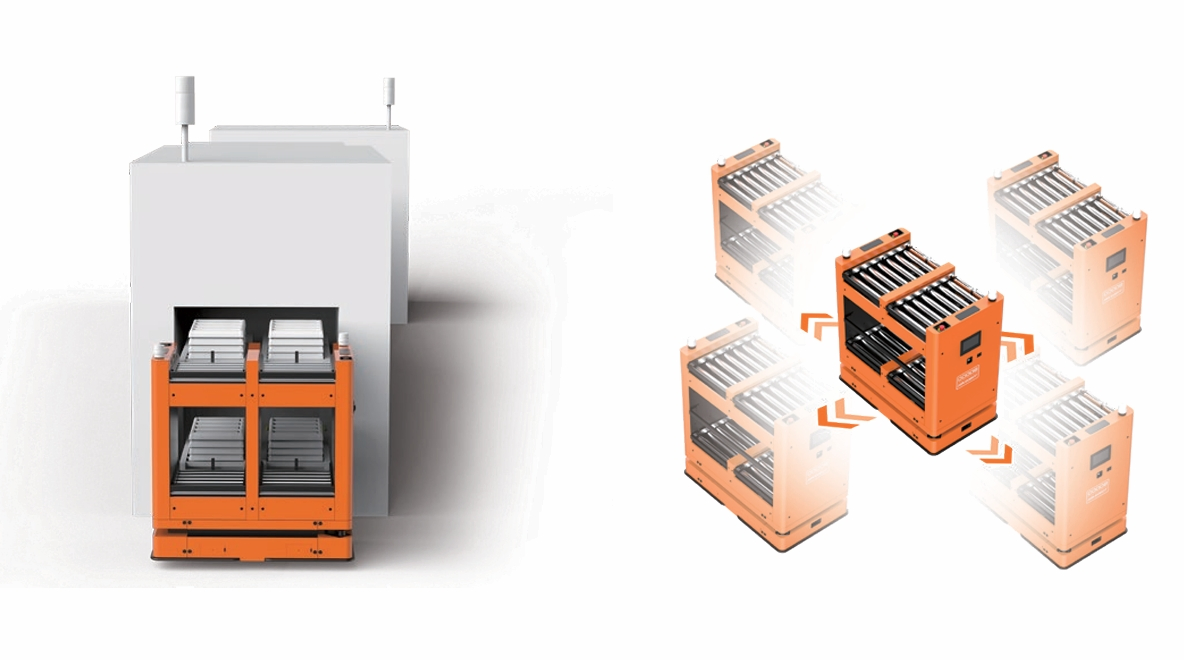 200kg Pallet Material Transport Integration Logistics Warehouse Agv AMR Conveyor Mobile Robot