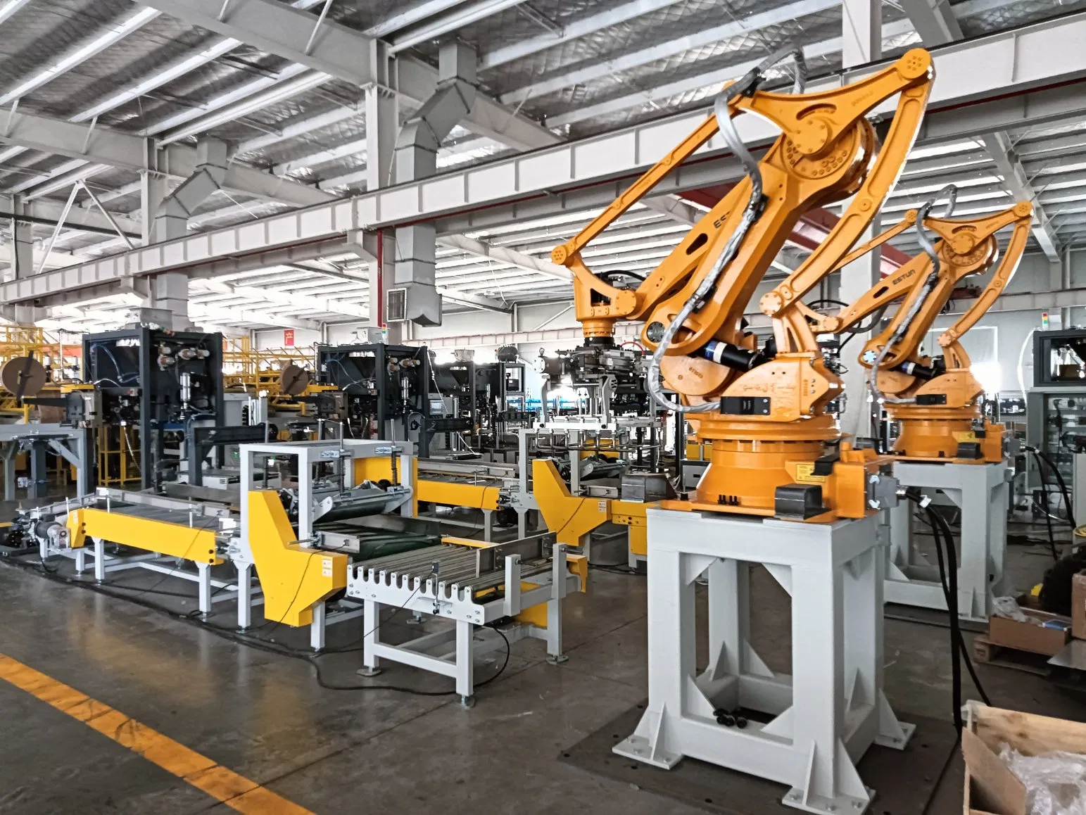 Automatic Equipment Bag Stacking Robot Palletizing and Depalletizing System for Material Handling