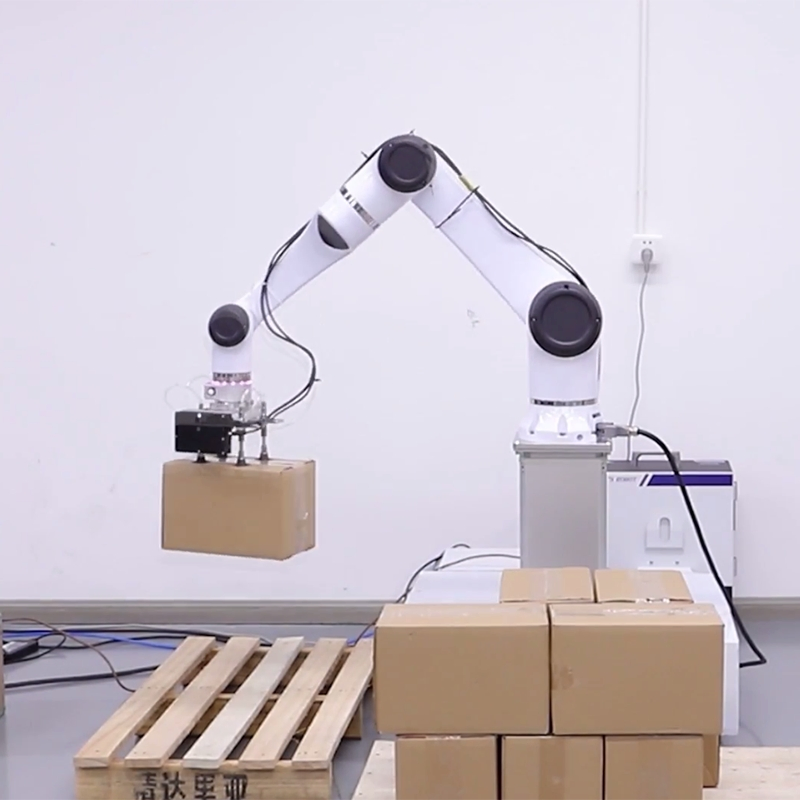 Flexible Collaborative Robot Huayan S50 Palletizing Human-Machine Collaboration for Warehouse and Production Line