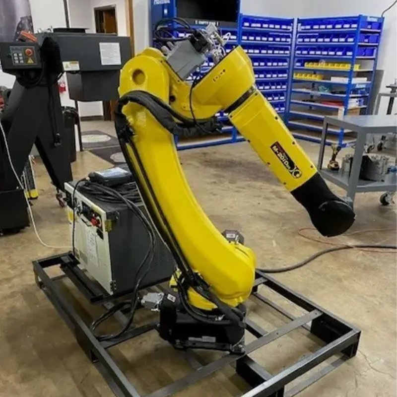 Fanuc M-20ID/35 Heavy Duty Industrial Handling Robot with Gripper for Stamping and Injection Machine Load