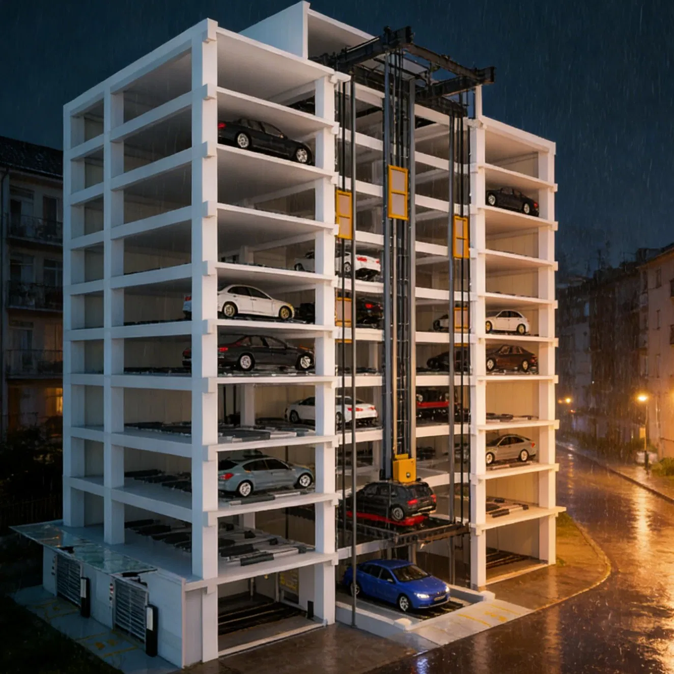 Tabitha Pcy Commercial Fast Speed Multilevel Platform-Lifting Automated Smart Robot Parking System