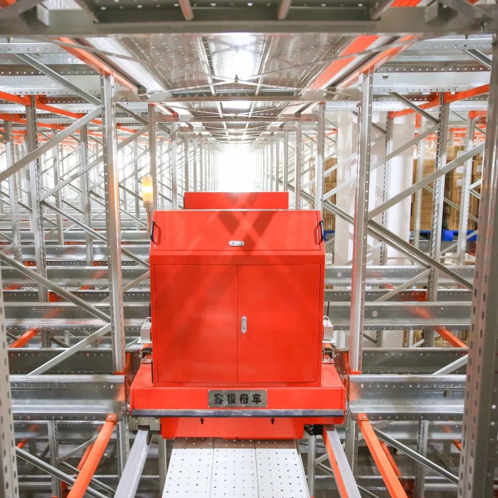 Mother Child Shuttle as/RS for Multi-Deep Pallet Warehouse Storage Racking System