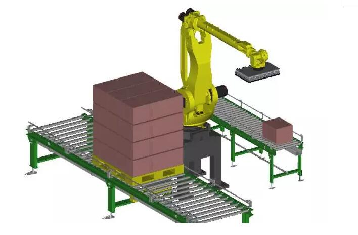 Automomus Pallet Movement Robot Autonomous Mobile Bag Palletizing Robot Beer Crates Box Column Robot Palletizer