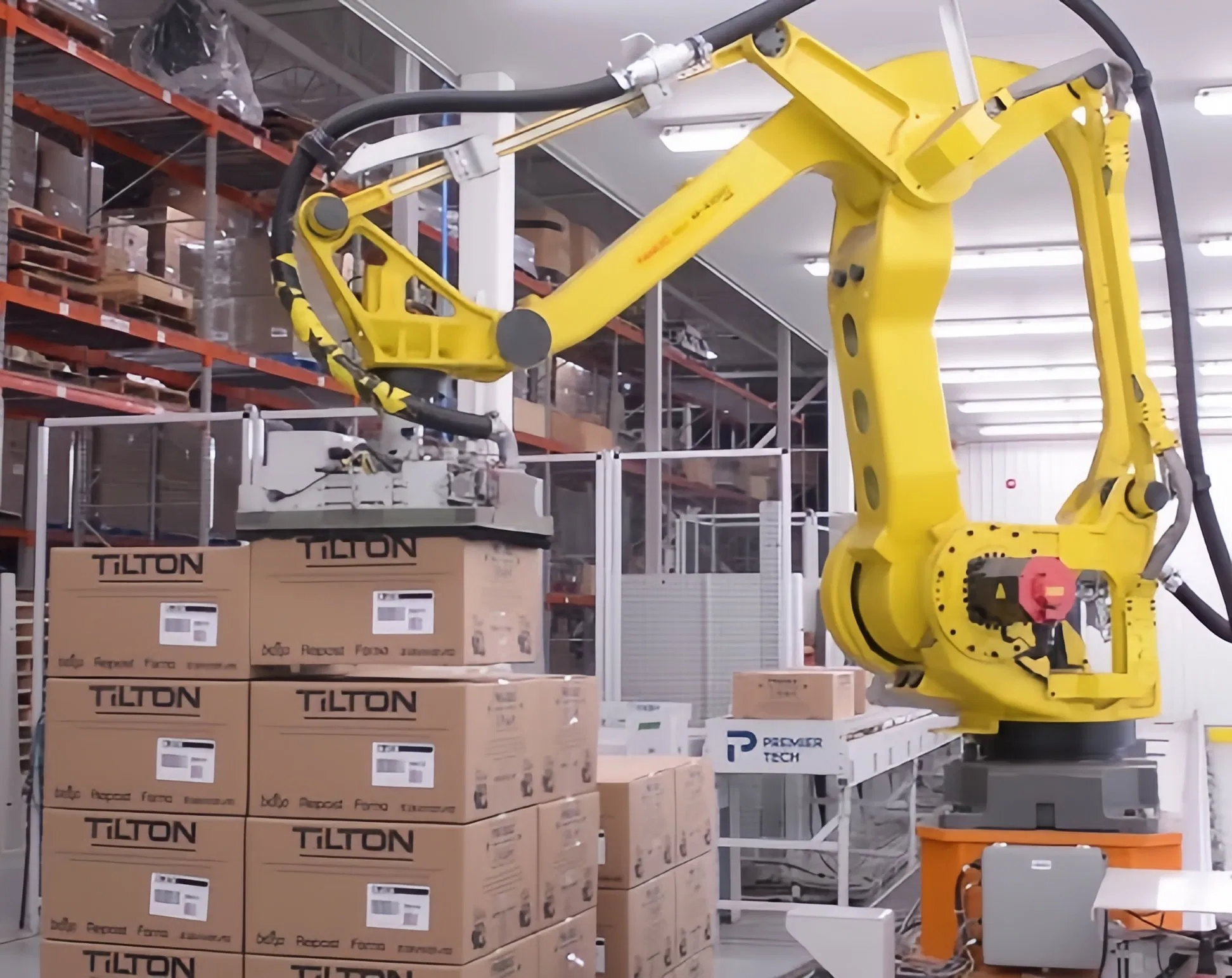 4 Axis Fanuc M - 410IC/185 Palletizing Robot Load 185kg Arm 3143mm Controller R-30ib Plus Offline Programming Palletizer