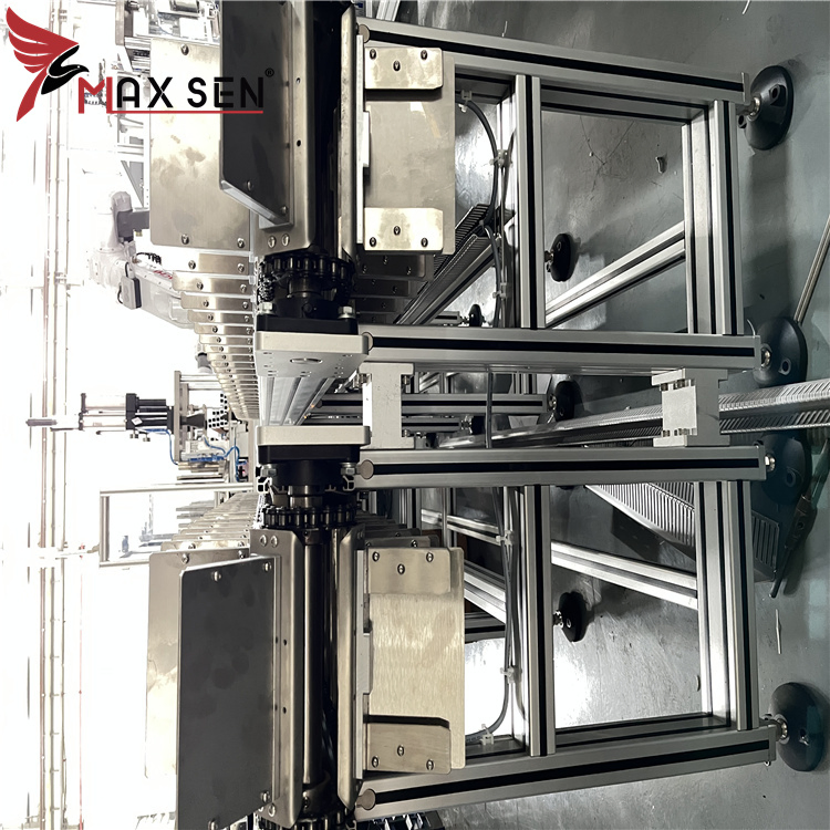 Double Speed Chain Conveyor Robotic Palletizing System for Precision Instrument Convey with Low Noise