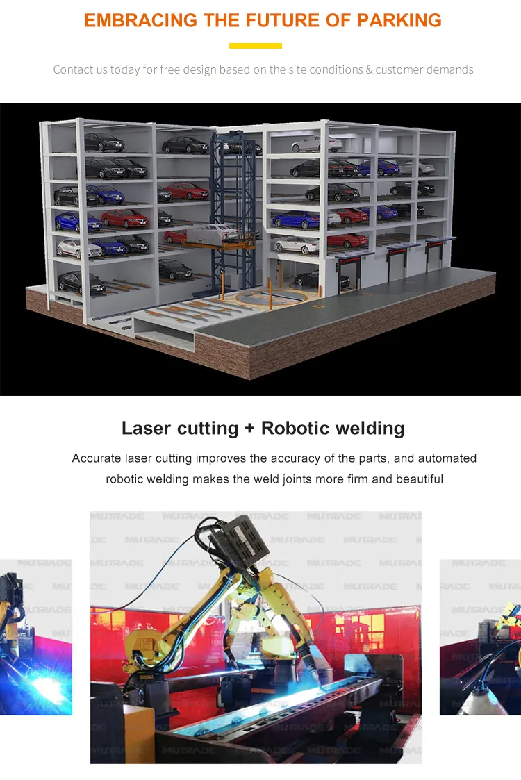 Robot Parking Shelf System Car Stacking System