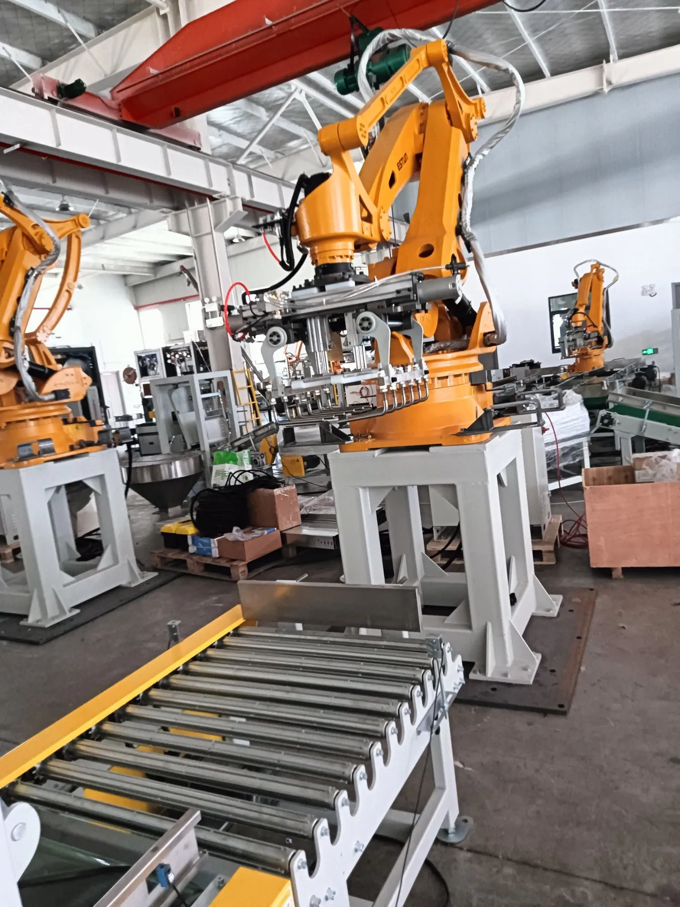 Automatic Equipment Bag Stacking Robot Palletizing and Depalletizing System for Material Handling
