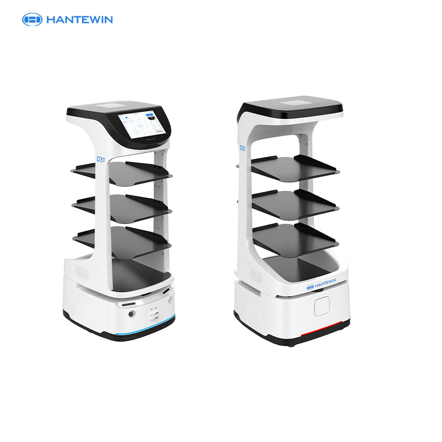 Autononmous Food Delivery Robot Robotic Service Waitress Robot for Hotel Restaurant Cafe