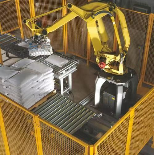 4 Axis Fanuc M - 410IC/185 Palletizing Robot Load 185kg Arm 3143mm Controller R-30ib Plus Offline Programming Palletizer