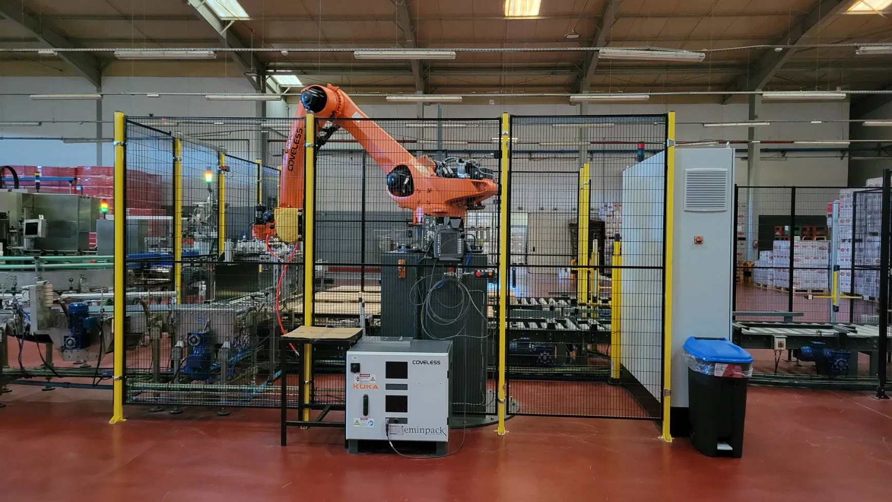 Robotic Automated Palletizing System-Factory-Grade Gantry Robot Arm for Bags, Cases, Bottles &amp; Cartons