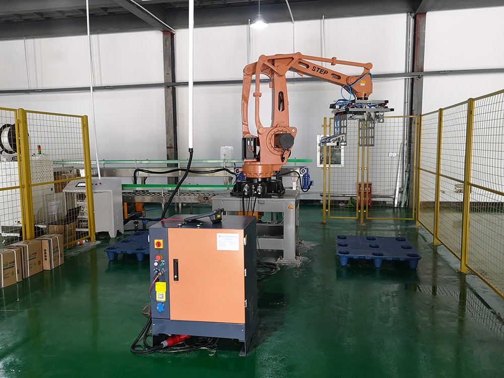 Robotic Automated Palletizing System-Factory-Grade Gantry Robot Arm for Bags, Cases, Bottles &amp; Cartons