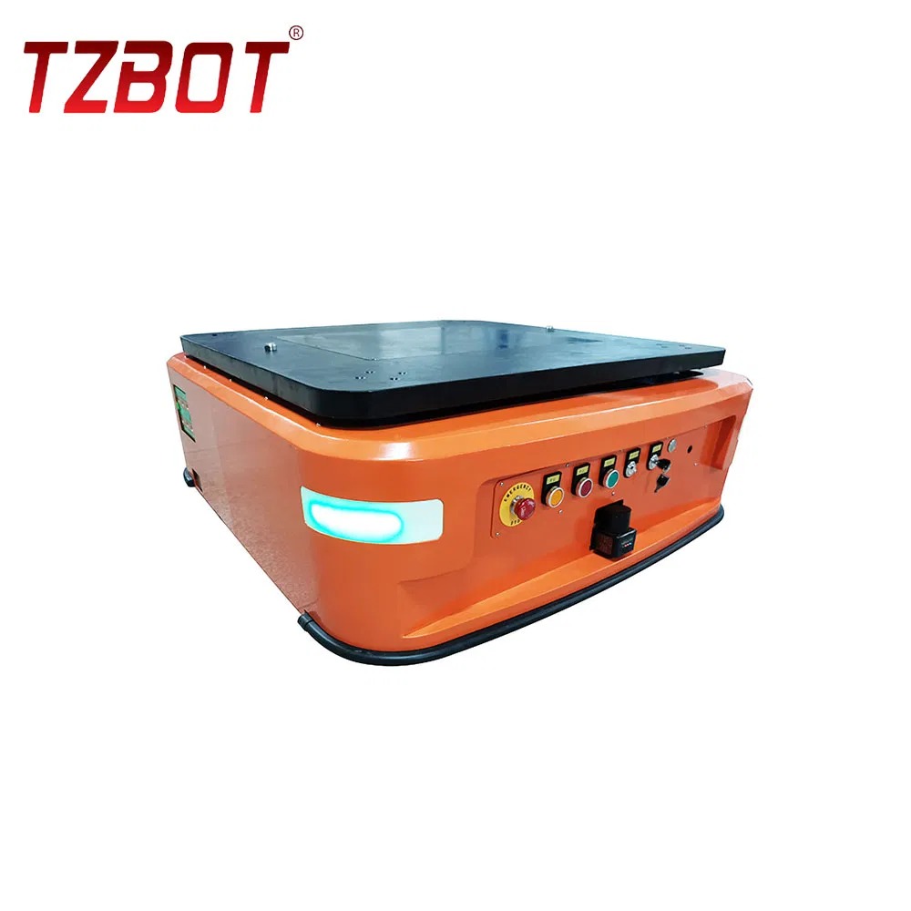 Tzbot 1000kg Heavy Load Capacity Magnetic Sensor Agv Warehouse Jack-up Robots Autonomous Mobile Robot for Warehouse Material Transportation