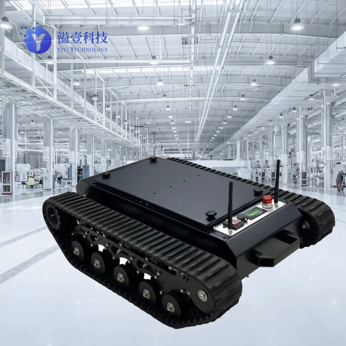Ai Enhanced Collaborative Tracked Robot Chassis with Dual Controllers for Smart Warehouse Coordination