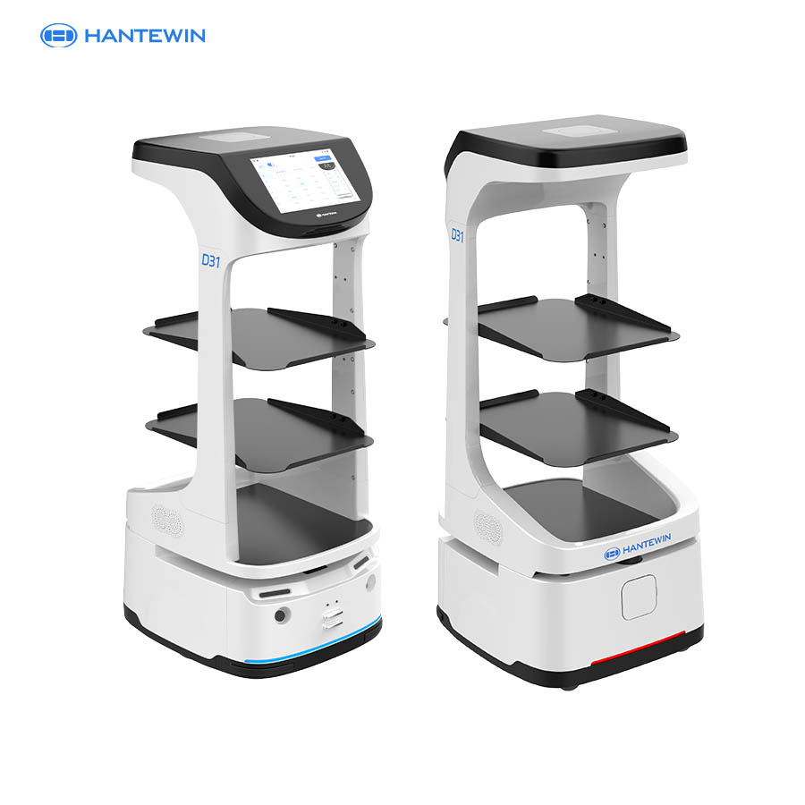 Autononmous Food Delivery Robot Robotic Service Waitress Robot for Hotel Restaurant Cafe