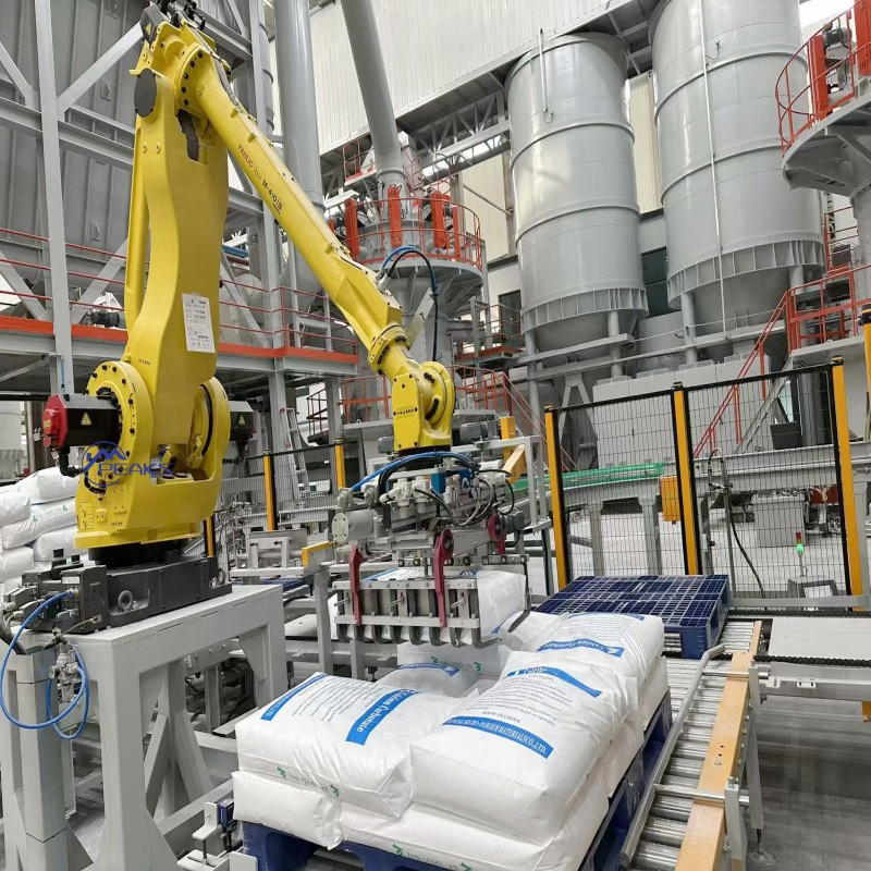 Advanced Robotic Palletizing System for Automated Carton Packing